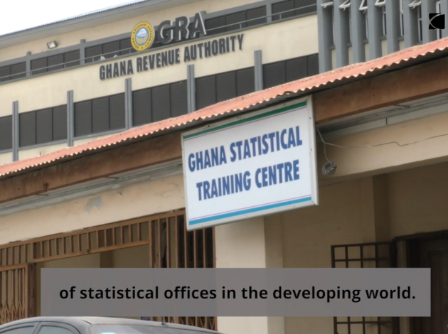 Ghanaian Statistical offices (screenshot from the international development video)